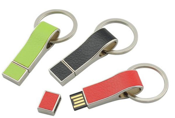 2GB to32GB Leather Memory Stick Drive,Key Shaped Leather USB Flash Drive Memory Disk