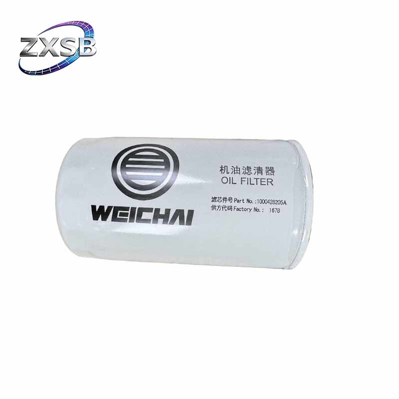 WEICHAI Heavy Duty Engine Oil Filter 1000428205A Engine Lubrication System Parts