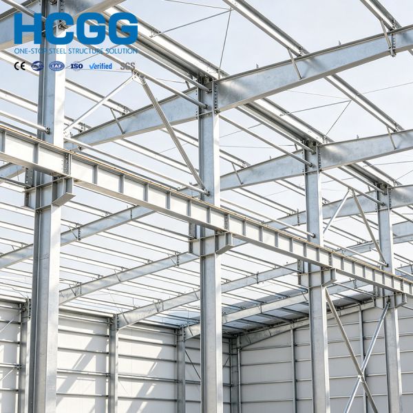 CE ISO Certified Prefabricated Steel Structure Building Industrial Warehouse Workshop Steel Frame Construction