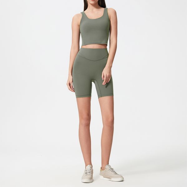 High Waisted Women Yoga Shorts Buttery Soft 4