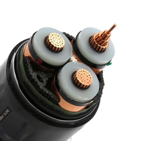 26/35kV 3 Core Copper Wire Medium Voltage Power Cables CU/XLPE/STA/PVC Electrical Cable Steel Tape Armored