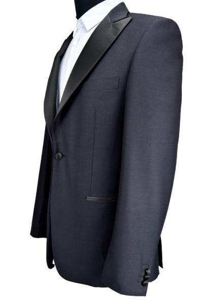 Trendy High Class Mens Slim Fit Suit Blazer Black Business Wedding Person