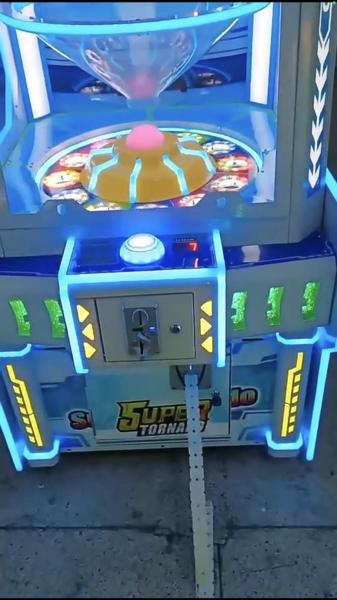 Coin Operated Super Tornadic Drop Ball Arcade Game Machine  Customized