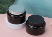 A parte superior plástica do parafuso do tampão de alumínio do pó engarrafa os frascos 180ml cosméticos