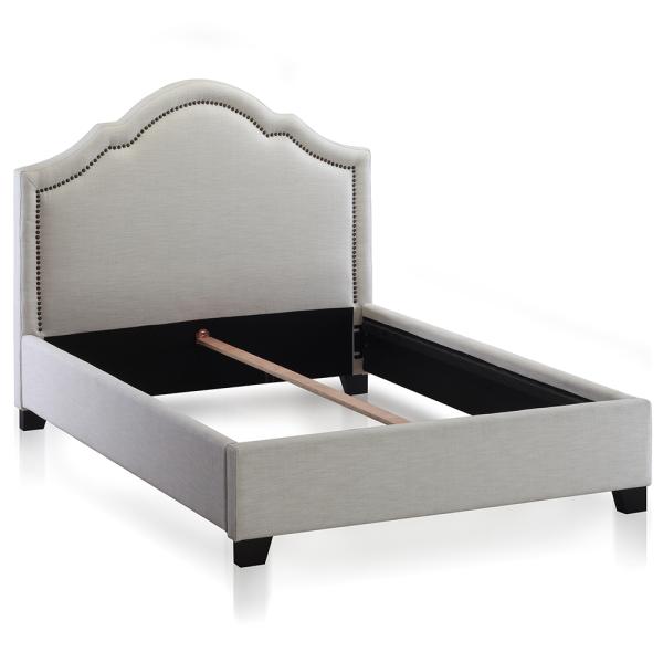 Practical Hotel Queen Platform Bed , Multipurpose Queen Size Wooden Bed