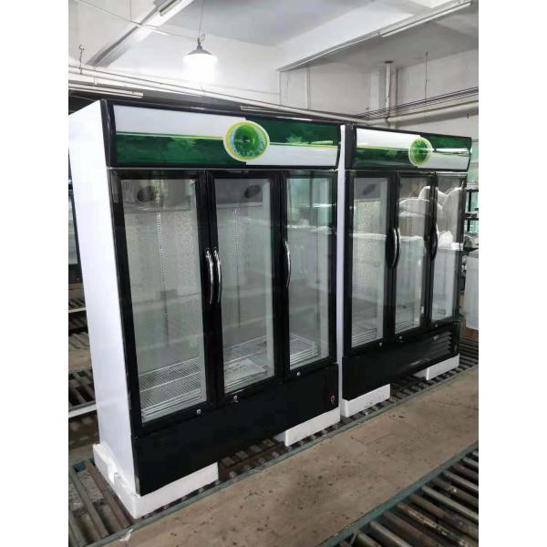 Refrigerador vertical de la exhibición de la puerta de la cerveza puerta de cristal comercial del refrigerador de la sola