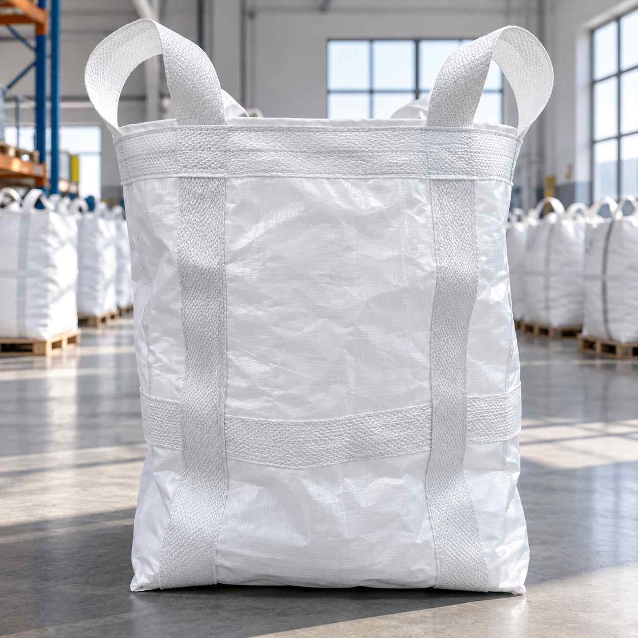 Double Stitching Anti Static FIBC Bags With Customized Structure For Bulk Material Transportation