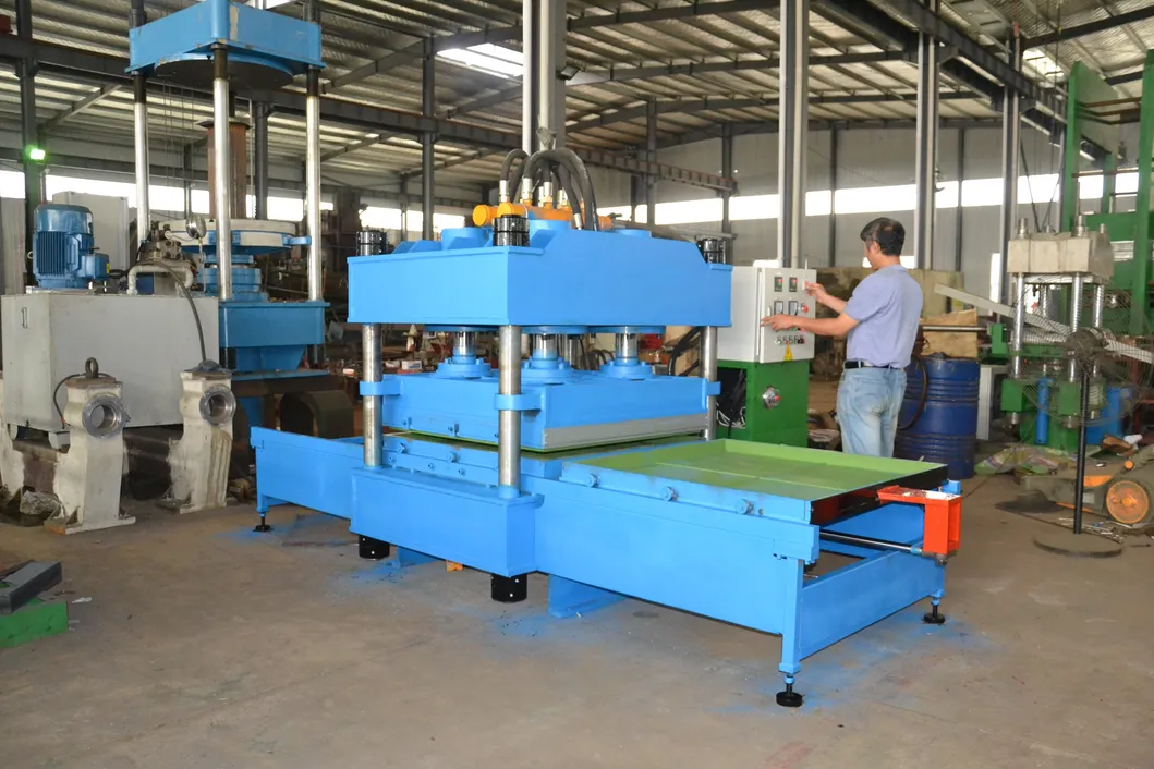 Automatic Rubber Floor Tile with Production Line / Powder Recycling Floor Tile Making Machine Mat Heating Vulcanizing Press