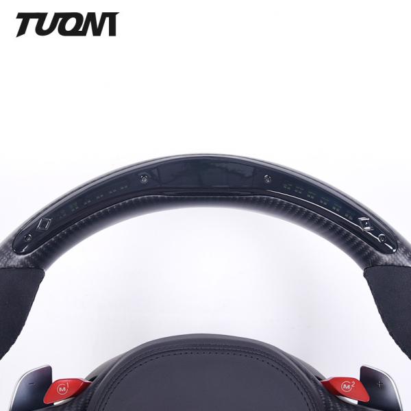 Luxury Alcantara Leather Toyota Supra Carbon Fiber Steering Wheel With LED