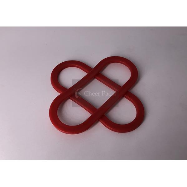 35mm Width PE Plastic Bag Handles 86mm Length For Rice / Soya Bean Bag