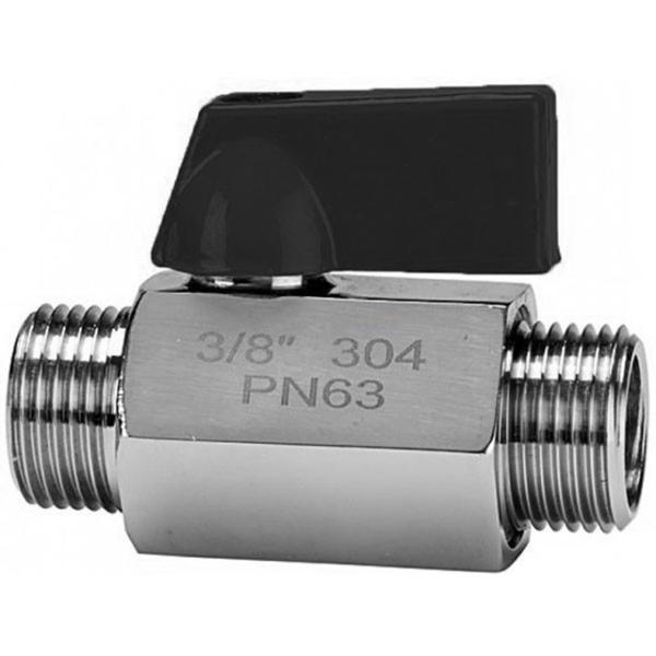 Manual Male / Male Thread End Mini PN63 Stainless Steel Ball Valve