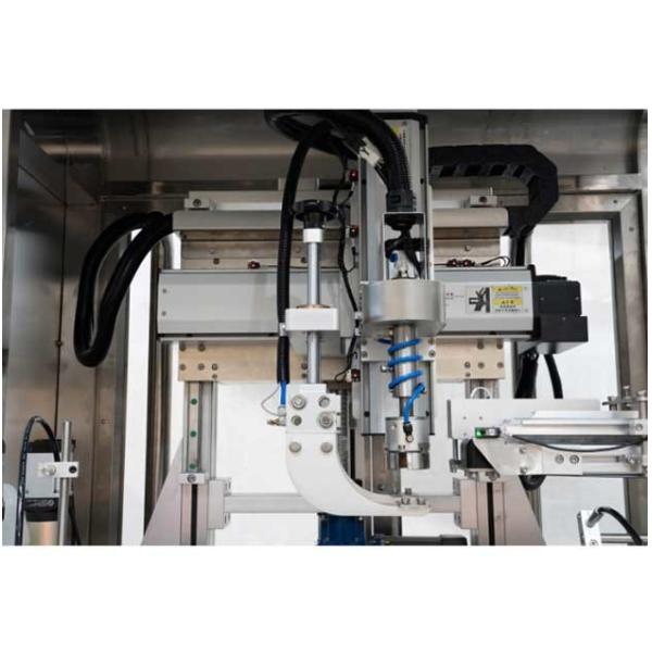 Fully Automatic Screw Capping Machine Tracking With Cap Sorter Capping Head Moving System