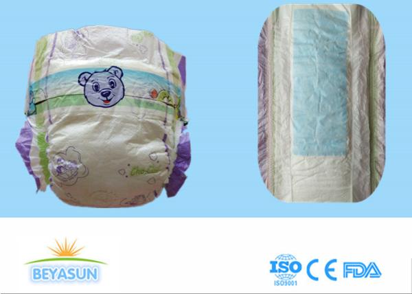 Eco Friendly Organic Disposable Diapers Breathable 3D Leak Prevention