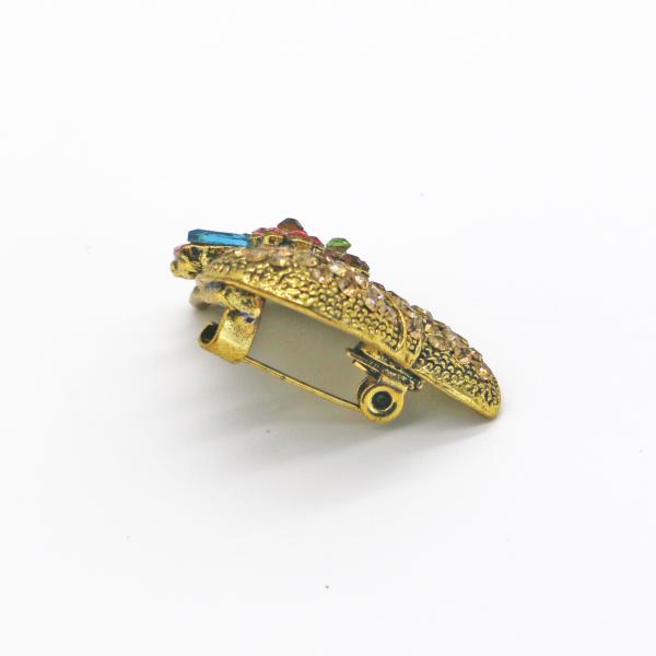 Cute Hat Shape Fashion Brooch Pin Vintage Gold For Women 2.5cm×3.5cm