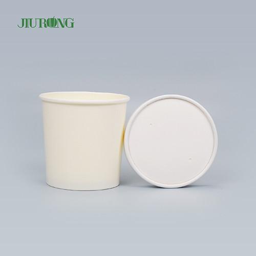 Custom Food Grade Ice Cream Paper Bowls Microwave Safe 8 OZ Eco Friendly