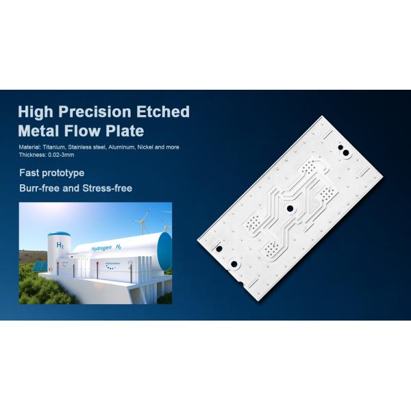 Chemical Etching Titanium Bipolar Plate 0.5mm 0.8mm Without Burr and Stress