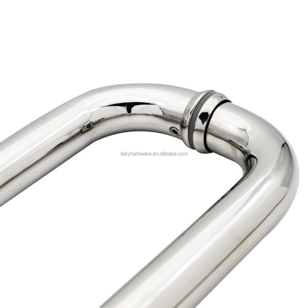 Manos de puja de puertas de vidrio de aluminio de doble cara duraderas para aplicaciones de puertas exteriores