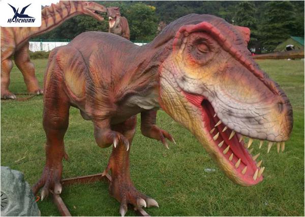 Interactive Dinosaur Models Ornament For Parks / Shopping Malls Fire Resistance