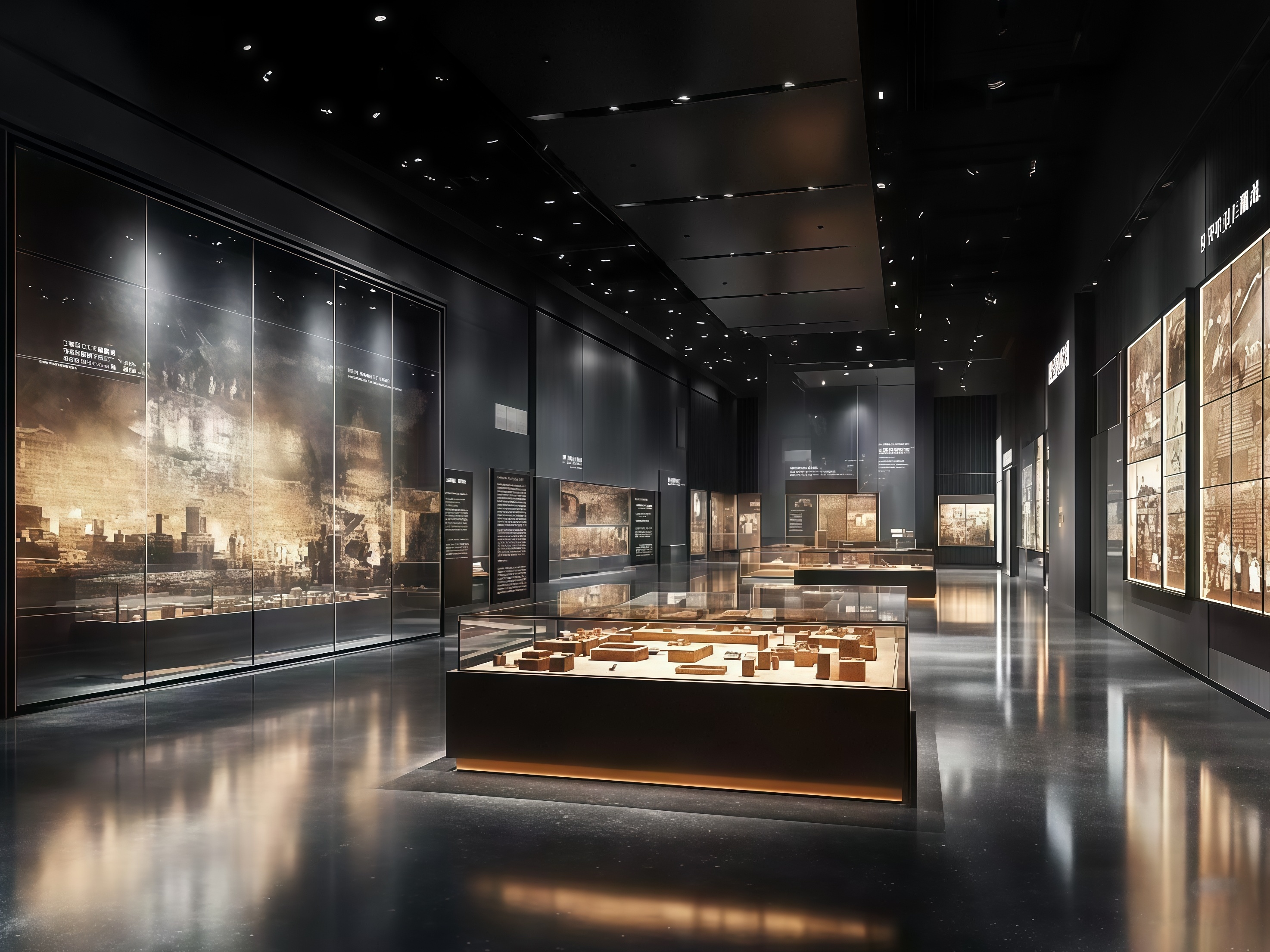 Custom Glass Case Museum Security Lock Display Cases For Artifacts