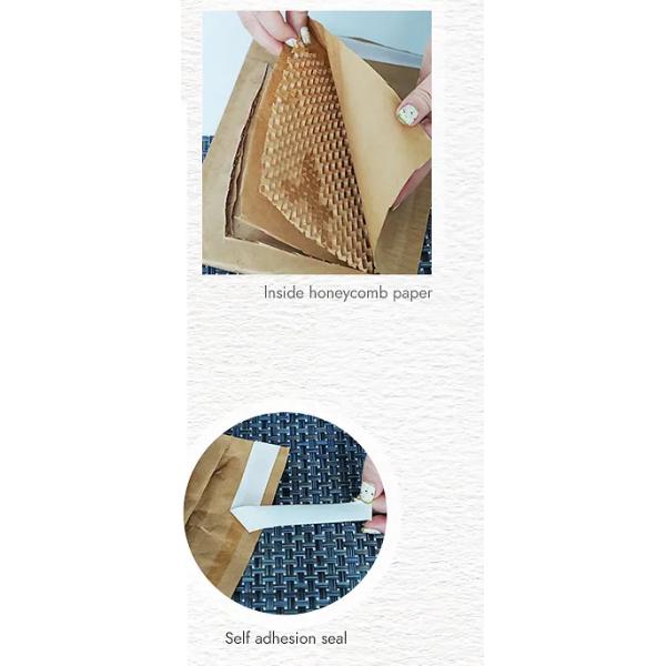 100% Paper Biodegradable Self Adhesive Courier Bags Padded Mailers