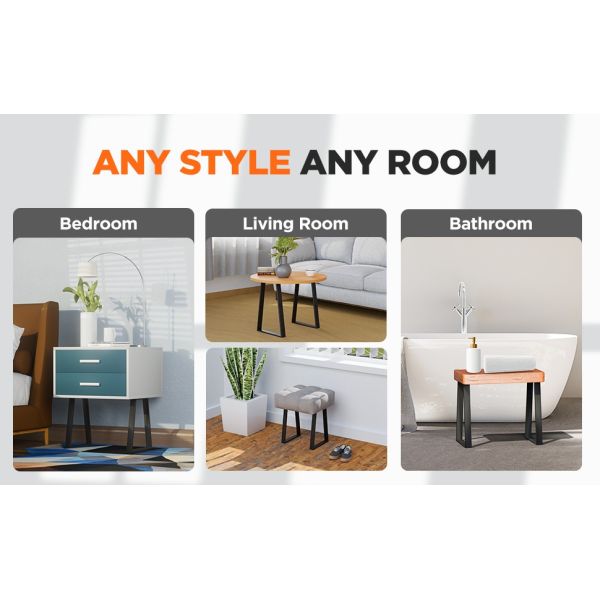 Trapezoidal Furniture Table Legs Ironwork Metal Long and Short Stools Small Coffee Table Stand Coffee Table Feet