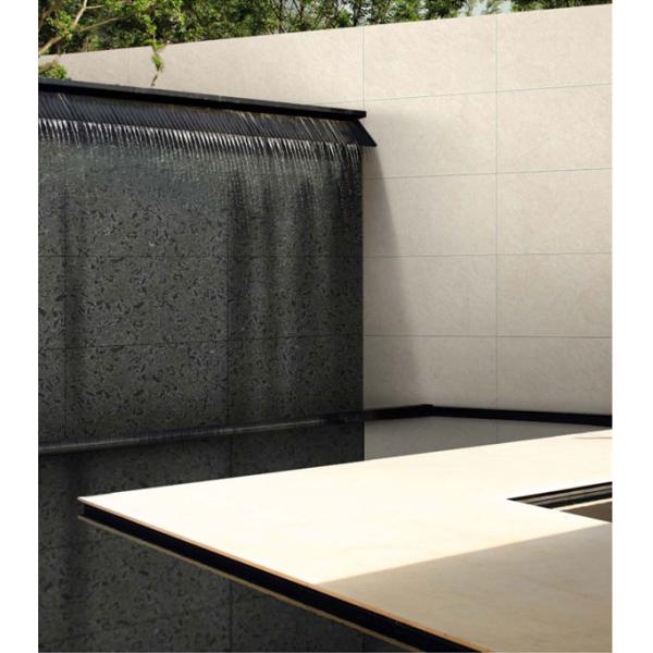Black 600x1200mm Matte Half Polished Porcelain Tile for Outdoor Walls