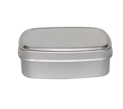Caixa de alumínio quadrada de 100 ml 84 * 64 * 26 Sabão Chá Açúcar Biscoitos Embalagem Caixa de metal