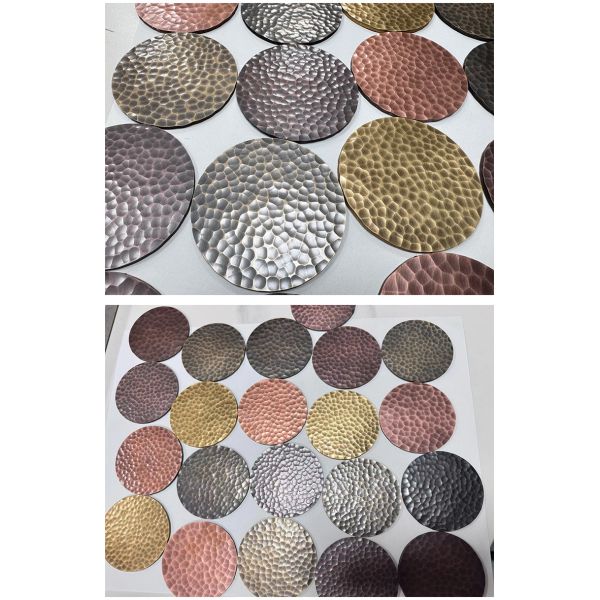 Lámina de acero inoxidable martillado anticorrosión para decoración y renovación de encimeras de bar