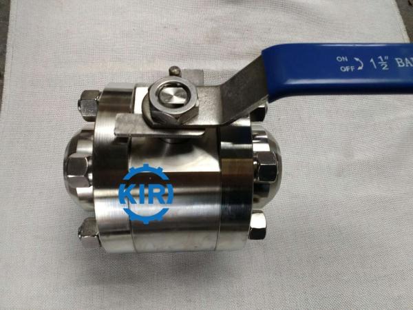 Butt Weld End High Pressure Ball Valve RPTFE / PEEK Valve Seat Design