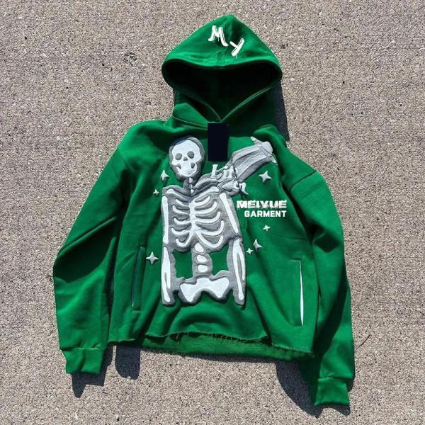 Custom Hoodies 3d Puff Print Logo French Terry Oversized No String Sweatshirts Pullover Heavyweight Hoodie Unisex for Men