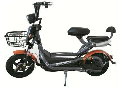 Orange Color Electric Moped Scooter High Power 48V 350W Rated Motor Power