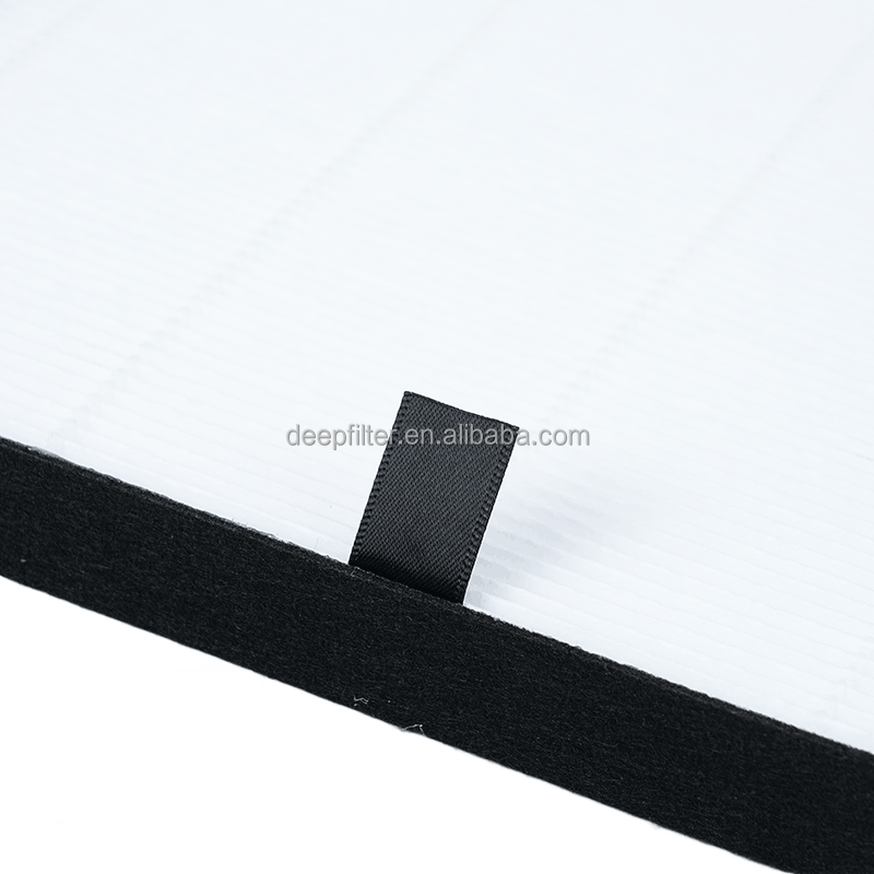 Replacement HEPA+Activated Carbon Air Purifier Filter with Customized Size for PM2.5 Removal