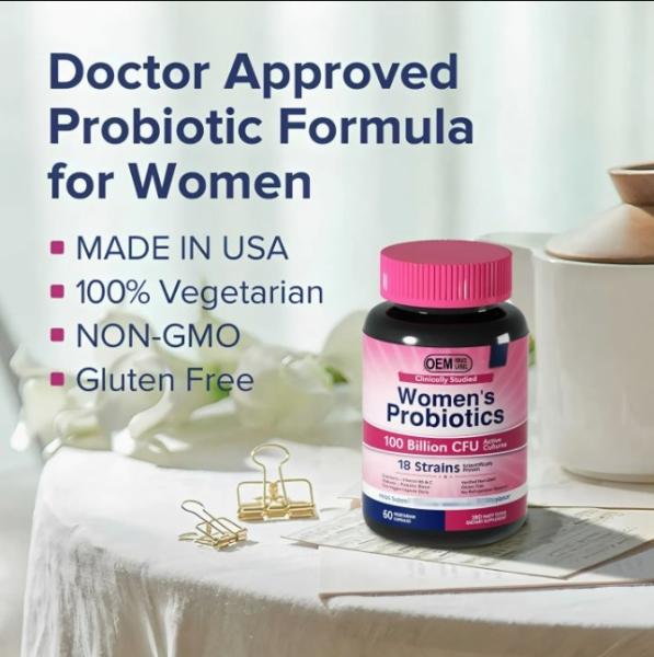 Female Vaginal Probiotic PH Balanced Capsules Lactobacillus Blend Supplement
