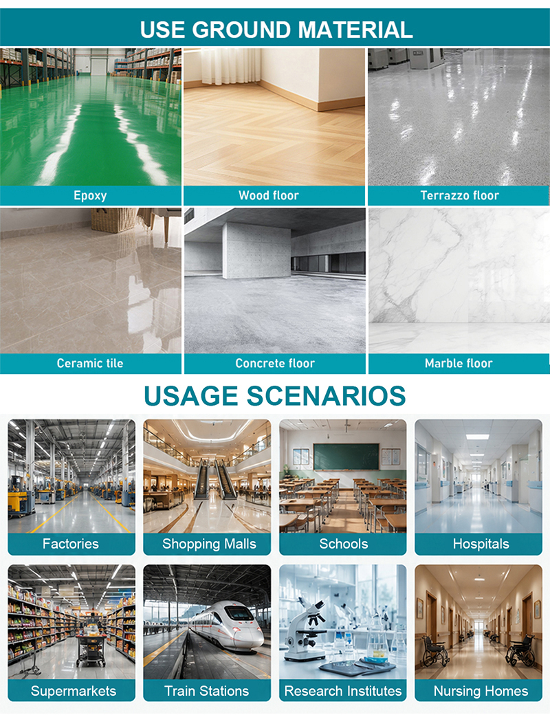 Industrial Ride on Floor Cleaning Machine Vinyl Epoxy Marble Tile Commercial Floor Cleaning Washing Machine