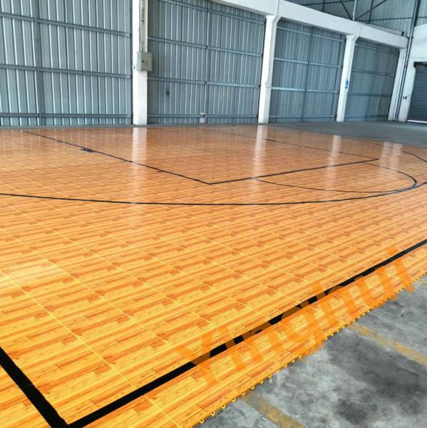 Outdoor Wood Plastic Flooring Fustal Tennis Basketball Sport Court Flooring Tiles