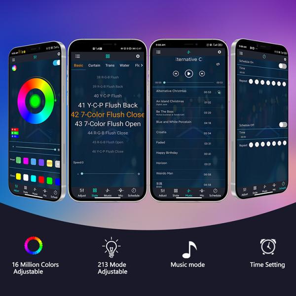 Свет предпосылки компьютера света ТВ Bluetooth настольной атмосферы RGB управлением ПРИЛОЖЕНИЯ светлый