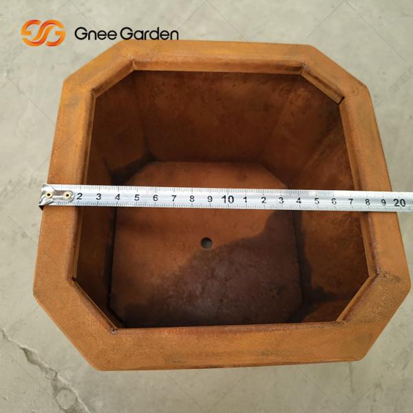 Outdoor Garden Landscape Corten Steel Planter Box Rustic Weathering Resistant