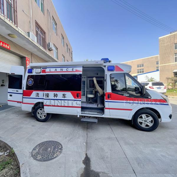 Vacinação móvel médica Van Ambulance Car da emergência Euro5