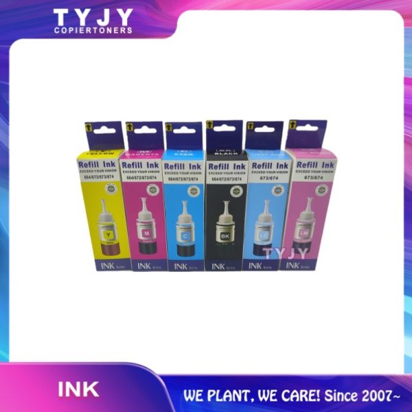 Refill Dye Ink for Epson L800 L805 L810 L850 L860 L1800 Ink Bottle 673 T6731 T6732 T6733 T6734 T6735 T6736