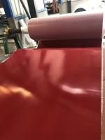 Cor vermelha da folha de borracha industrial da tela alise/impressão com categoria superior