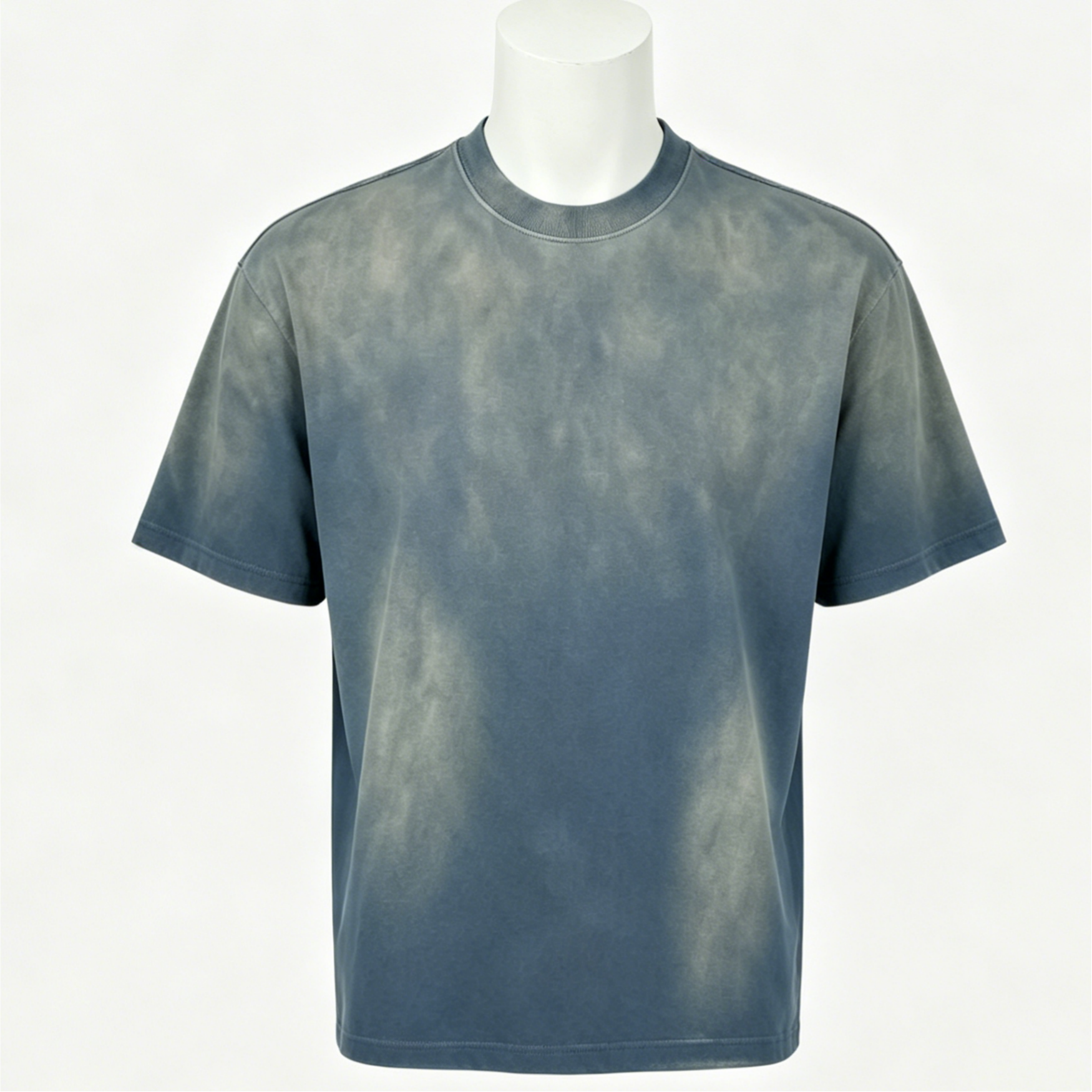 Men’s Vintage Washed Cotton T-Shirt 270GSM Oversized High Street Casual Tee