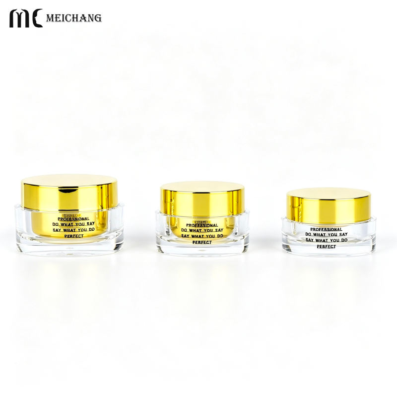15G,30G 50G Luxury Double-Wall Acrylic Cream Jar for Moisturizers & Eye Creams Custom Logo Cosmetic Packaging(MC-515)