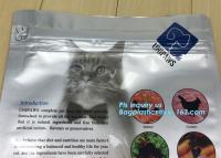 saco do empacotamento de alimento do cão de estimação com zíper ou o slider resealable, parte inferior lisa do quadrilátero, boa barreira, blo de comércio do alimento para cães da segurança