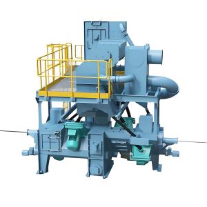 Continuous Steel Bar Shot Blasting Machine For Steel Wire Steel Bar Steel Tube