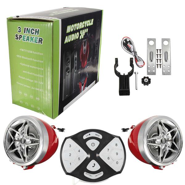 OEM ODM DC12V Motorcycle MP3 Player 2*15W Power Waterproof