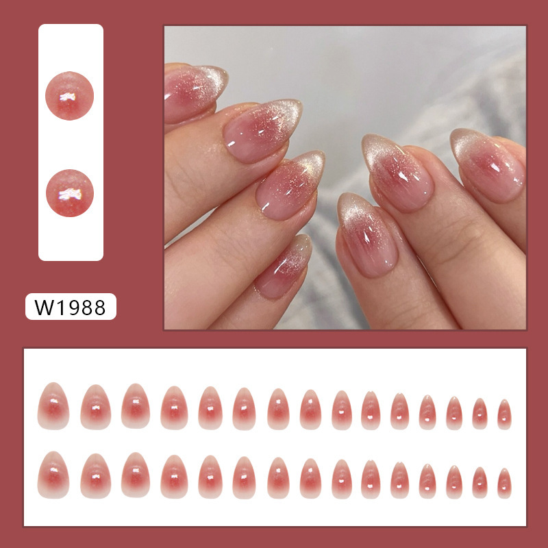 OEM ODM Almond Fake Nails ABS Ombre Press On Nails Short MSDS