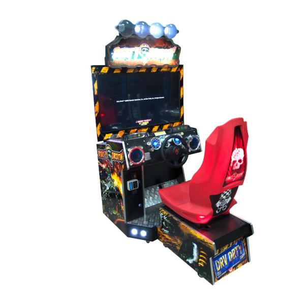 Coin Operated Racing Game Machine , Dirty Drivin Arcade Machine With 42 LCD