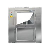 Oversized Floor To Ceiling Air Shower Cargo SS Air Shower Double Sliding Doors