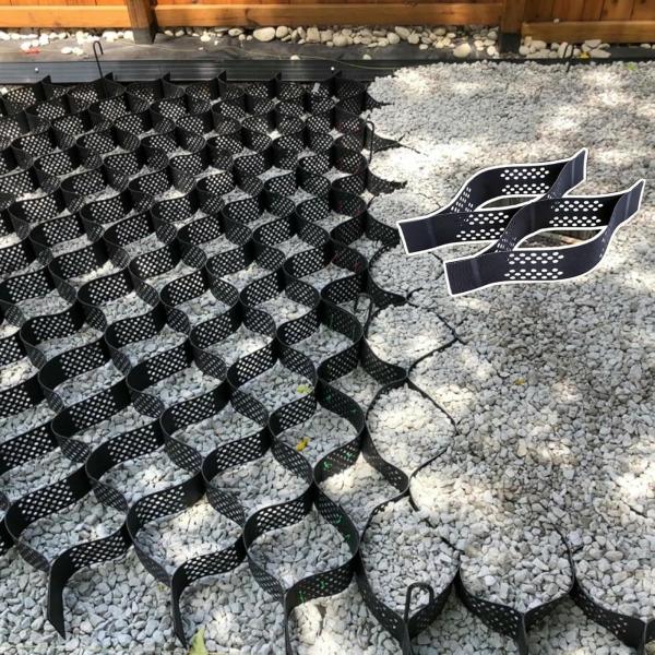 HDPE Plastic Geocell Paved Grid HDPE Geocell for Soft Basement Reinforcement Low Cost Gravel Stabilizer Geocell in Road Construction
