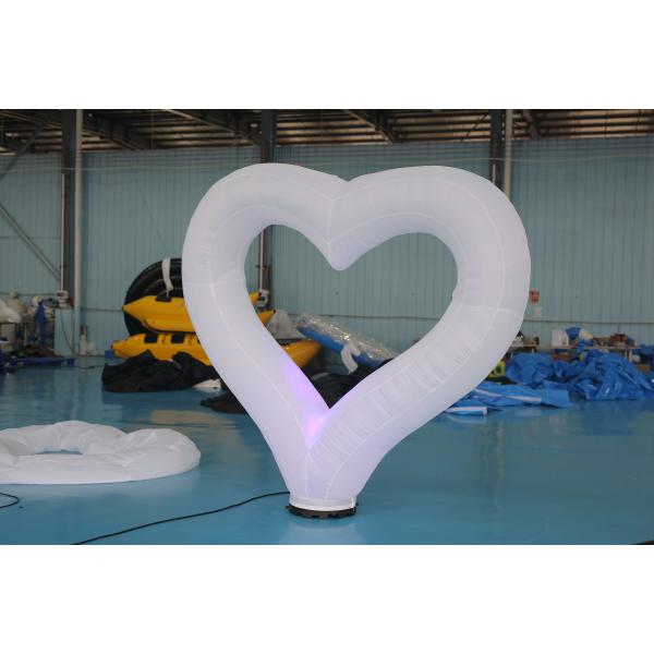 Гигантская раздувная модель сердца любов украшения свадьбы воздушного шара со светом